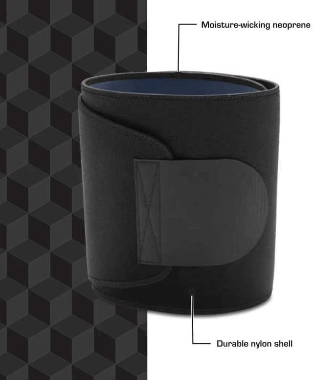 Alt view image 3 of 6 - Athletic Works 10" Sauna Waist Trimmer, Black, Adult