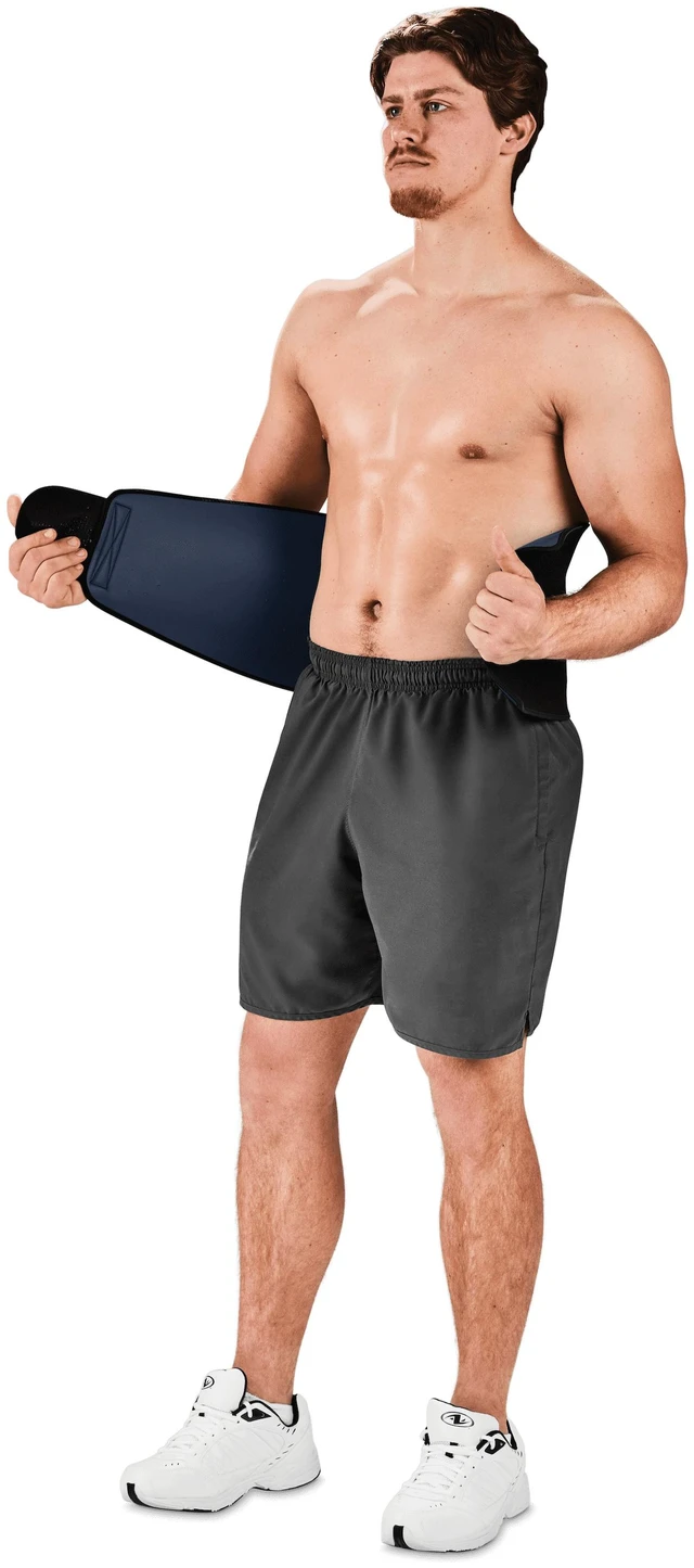 Alt view image 2 of 6 - Athletic Works 10" Sauna Waist Trimmer, Black, Adult