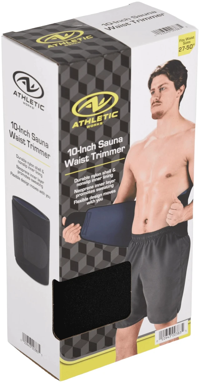 Alt view image 5 of 6 - Athletic Works 10" Sauna Waist Trimmer, Black, Adult