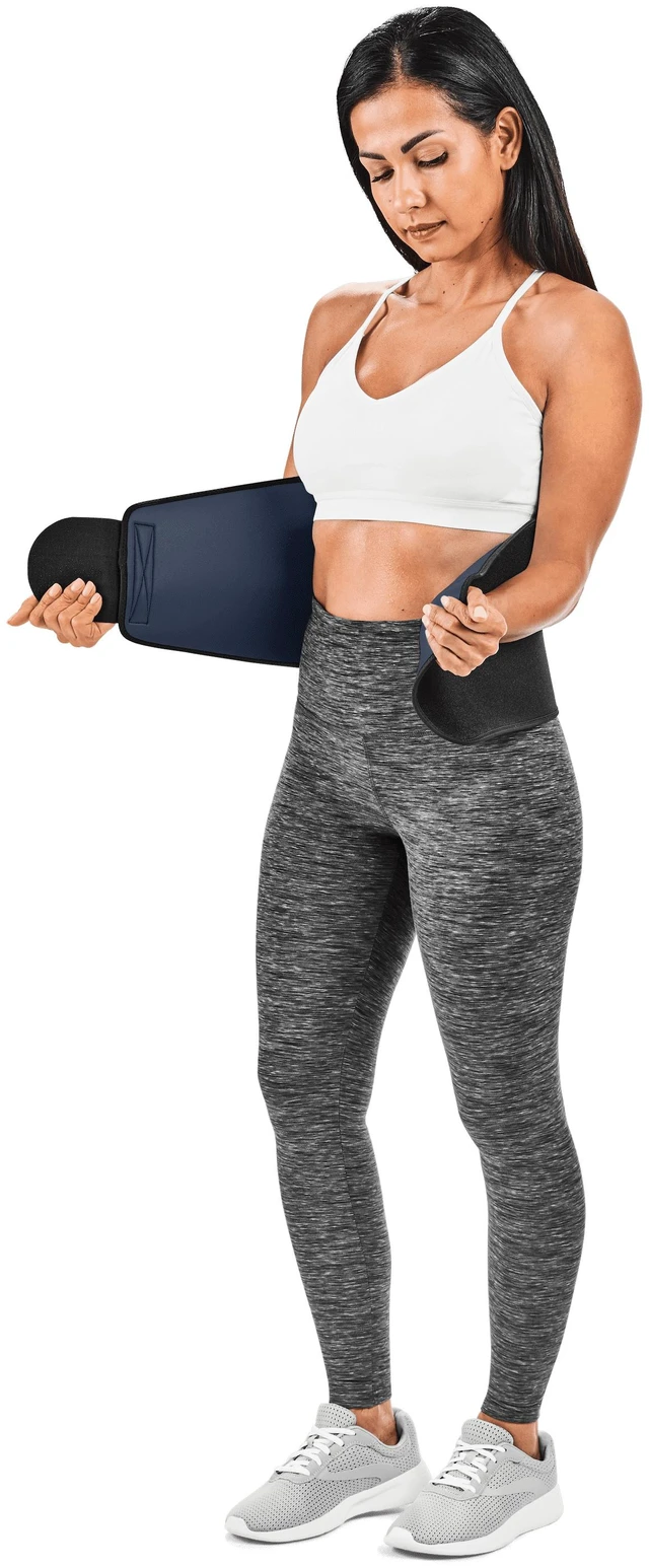 Alt view image 4 of 6 - Athletic Works 10" Sauna Waist Trimmer, Black, Adult