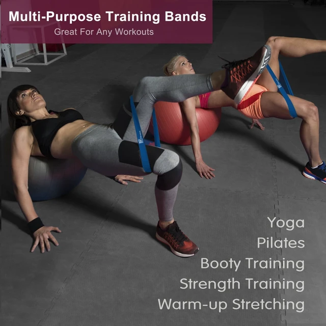 Alt view image 7 of 7 - XPRT Fitness Resistance Loop Bands, 10-Pack, Heavy Resistance