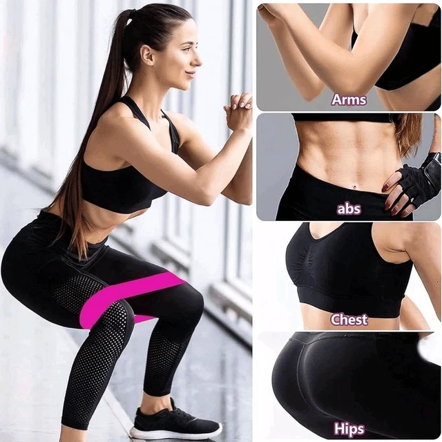 Alt view image 4 of 6 - Resistance Bands Loop Set for Yoga, Booty, Leg Exercise, Gym, Butt Lift