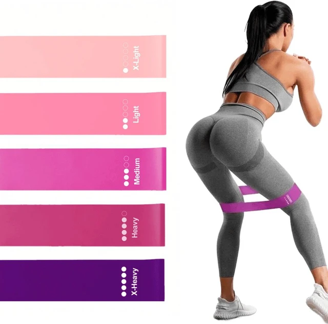 Alt view image 2 of 6 - Resistance Bands Loop Set for Yoga, Booty, Leg Exercise, Gym, Butt Lift