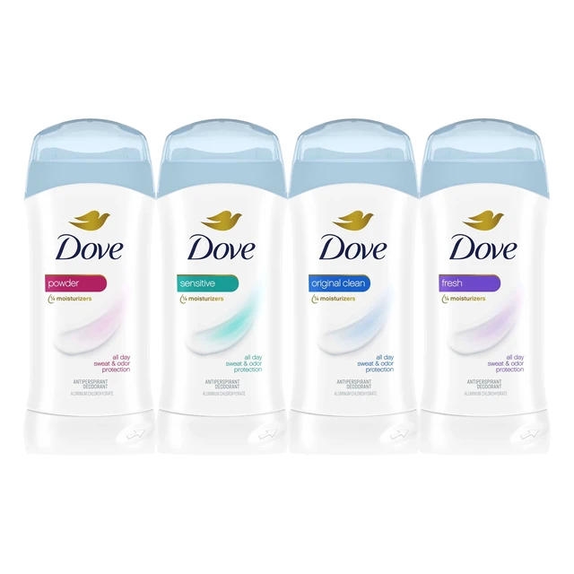 Alt view image 5 of 7 - Dove Original Antiperspirant Deodorant for Women, Original Clean 48 Hour Sweat & Odor Protection, 2.6oz