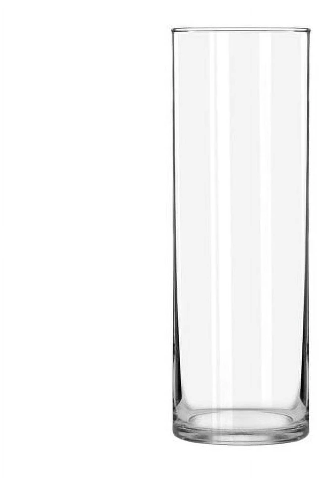 Main image of Libbey 9.5-inch Clear Glass Cylinder Vase for Floral Arrangements