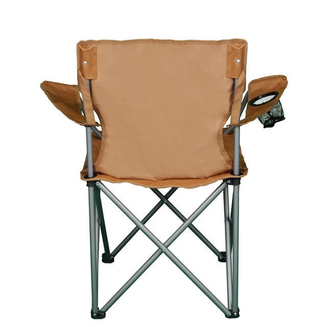 Alt view image 7 of 7 - Ozark Trail Folding Quad Camp Chair with Cup Holder, Brown