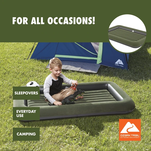 Alt view image 5 of 5 - Ozark Trail Kids Air Mattress, Child Air Bed, No Pump Included