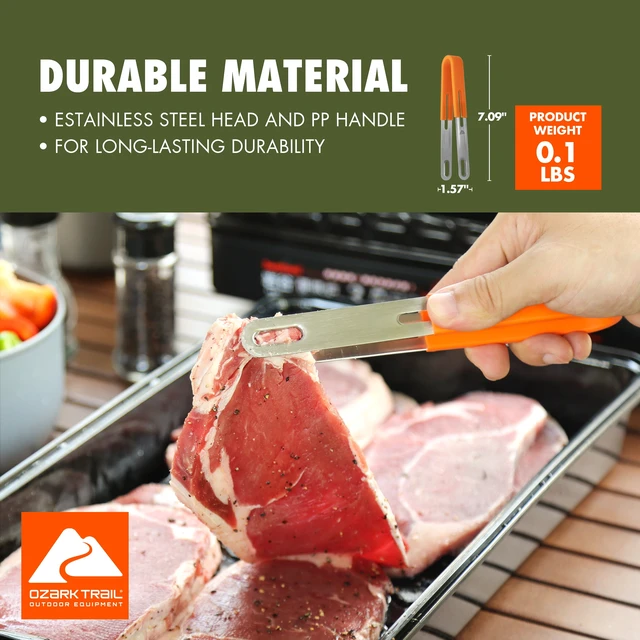 Alt view image 4 of 6 - Ozark Trail 3-Piece Stainless Steel and Plastic Camping Utensil Set
