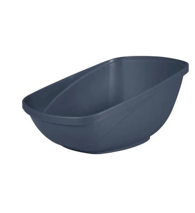 Main image of Petmate Hi-Back Open Top High Sided Cat Litter Box 23" Plastic Jumbo XL Blue
