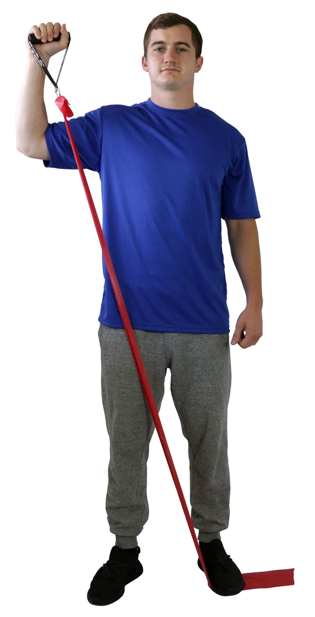 Alt view image 2 of 2 - CanDo Resistance Band Exercise Handle with D-Ring, Pair