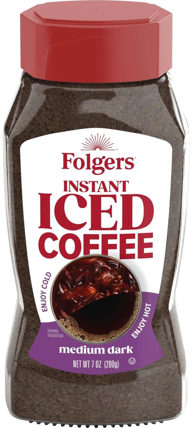 Main image of Folgers Instant Iced Coffee 7oz Jar