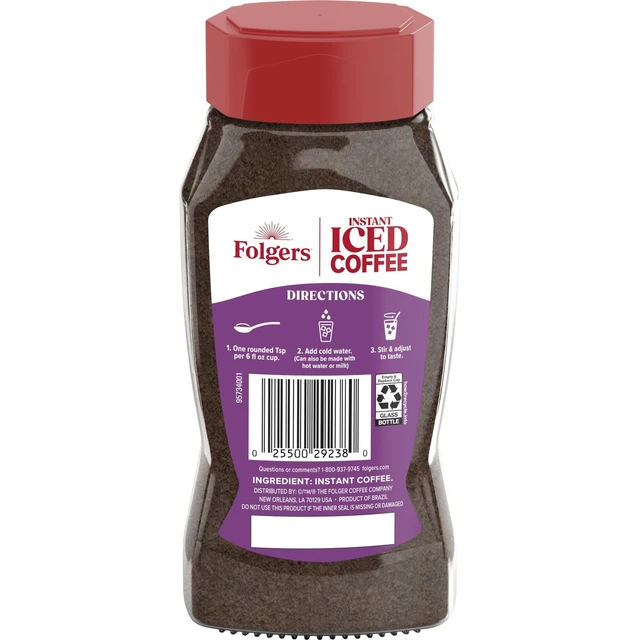 Alt view image 2 of 6 - Folgers Instant Iced Coffee 7oz Jar