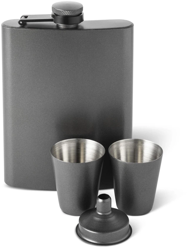 Main image of Better Homes & Gardens Flask Set with Shot Glasses and Funnel