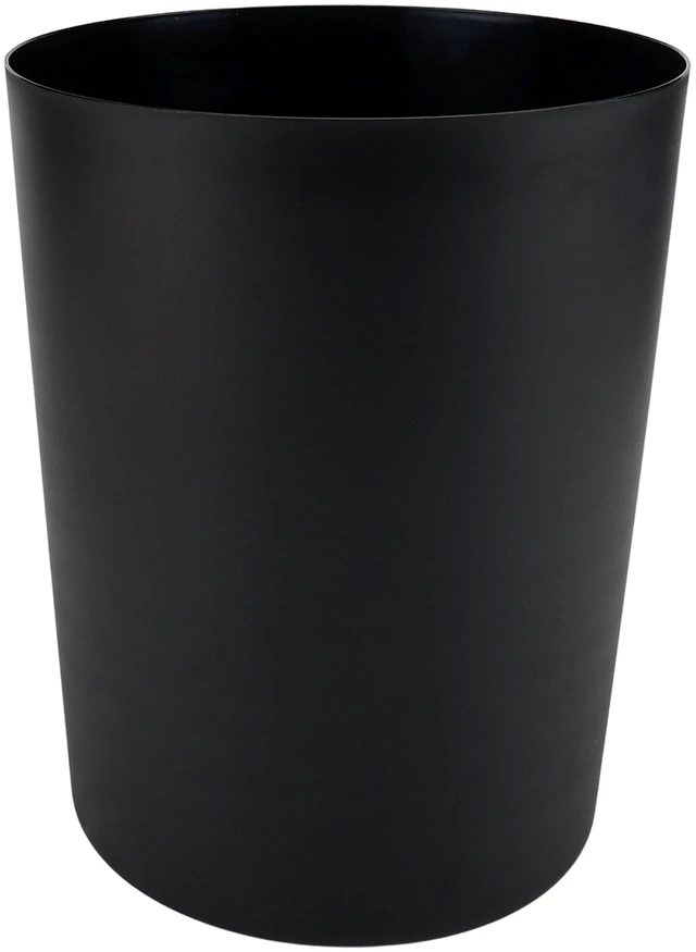 Main image of Mainstays 5 Gallon Plastic Wastebasket, Open Top, Matte Black
