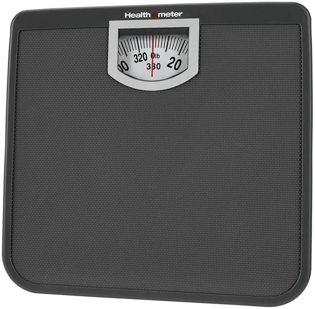 Main image of Health O Meter Compact Dial Bathroom Scale, 330 lb Capacity, Sturdy Metal Platform