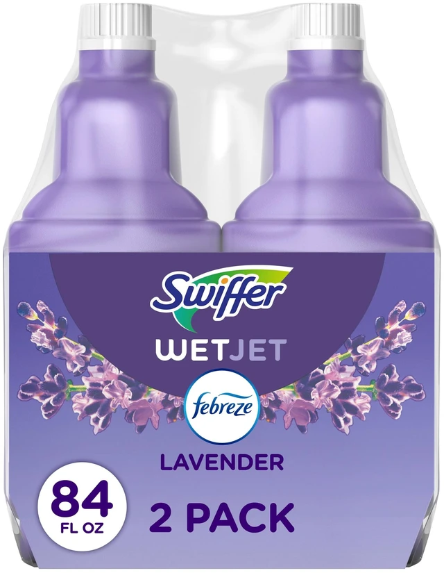 Main image of Swiffer Wet Jet Solution Refill, Lavender, 2 x 42.2 fl oz