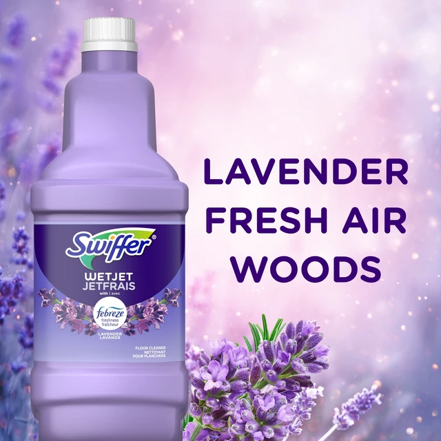 Alt view image 5 of 5 - Swiffer Wet Jet Solution Refill, Lavender, 2 x 42.2 fl oz