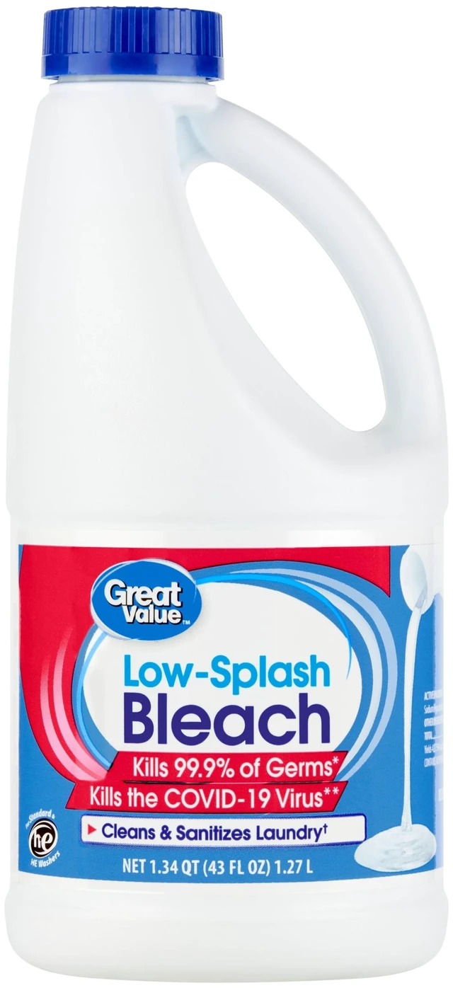 Main image of Great Value Low Splash Bleach, 43fl oz