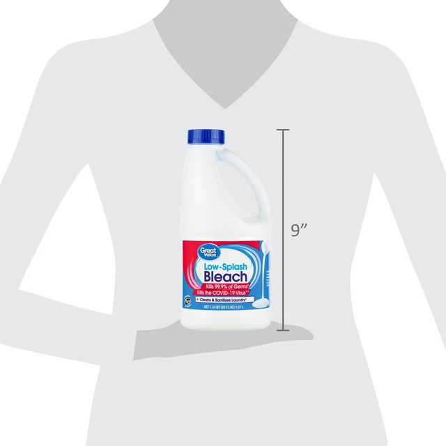 Alt view image 5 of 6 - Great Value Low Splash Bleach, 43fl oz