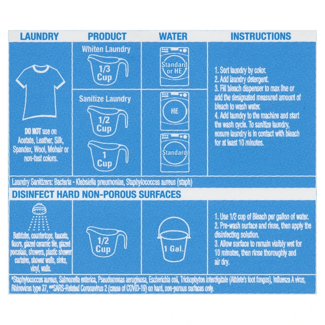 Alt view image 4 of 6 - Great Value Low Splash Bleach, 43fl oz