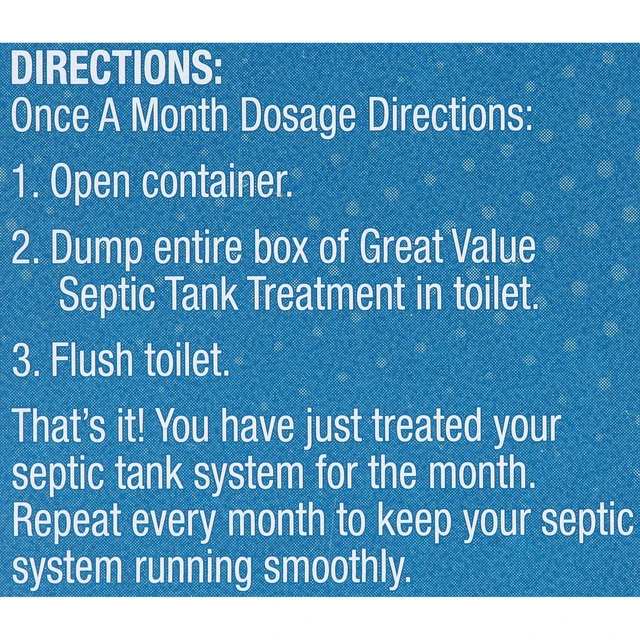 Alt view image 5 of 6 - Great Value Septic System Treatment, 9.8 oz