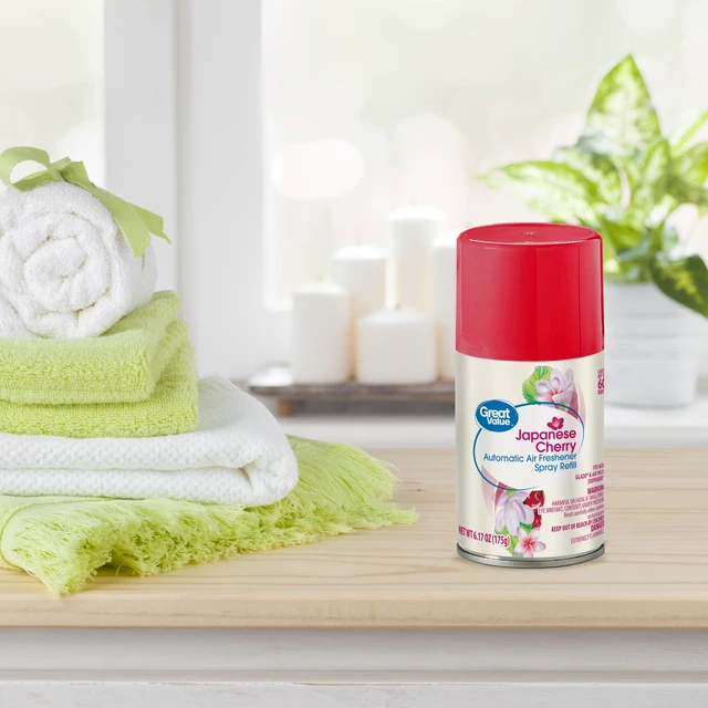 Alt view image 2 of 6 - Great Value Automatic Air Freshener Spray Refill, Cherry Blossom, 6.17oz, Pack of 2