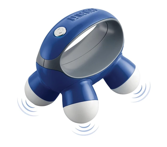 Alt view image 3 of 6 - Homedics Quatro Mini Hand-Held Massager with Vibration Massage, 4 Massage Nodes