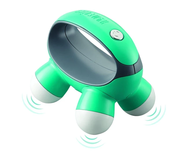 Alt view image 4 of 6 - Homedics Quatro Mini Hand-Held Massager with Vibration Massage, 4 Massage Nodes