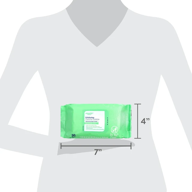 Alt view image 3 of 6 - Equate Exfoliating Cleansing Towelettes with Cucumber, Aloe, and Green Tea, 100 Count