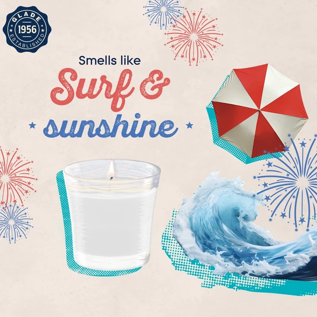 Alt view image 2 of 5 - Glade Candle Jar Beach Life, 4.08 oz, 2 Count