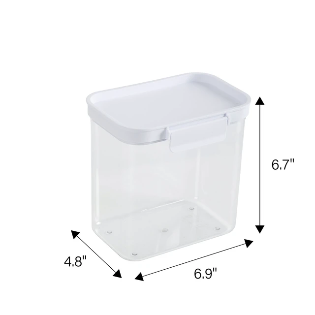 Alt view image 6 of 6 - Mainstays Medium Rectangular Pantry Storage Canister for Kitchen and Cabinet Organization