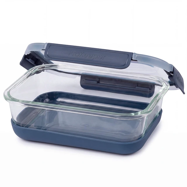 Main image of Prokeeper+ 4.5 Cup Glass Food Storage Container with Silicone Base