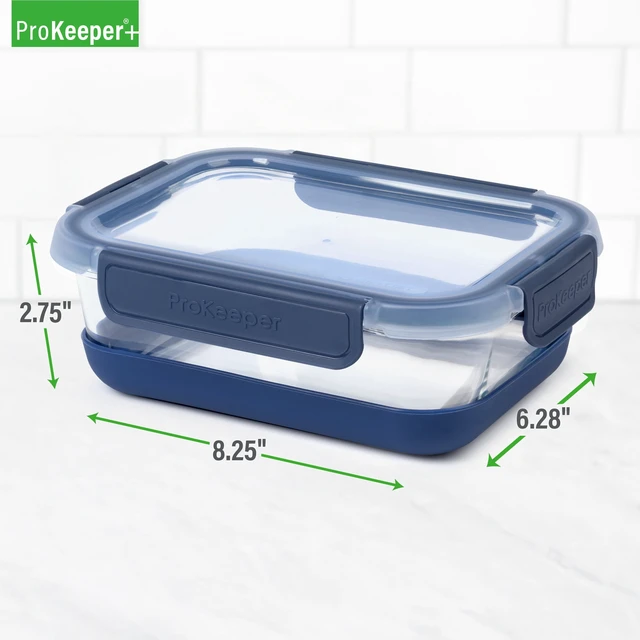 Alt view image 3 of 6 - Prokeeper+ 4.5 Cup Glass Food Storage Container with Silicone Base