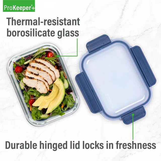 Alt view image 5 of 6 - Prokeeper+ 4.5 Cup Glass Food Storage Container with Silicone Base