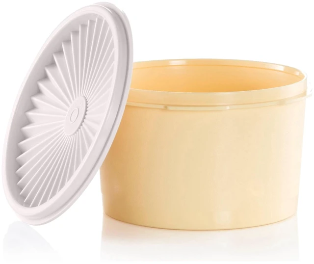 Alt view image 2 of 5 - Tupperware Heritage 3.5-Cup Food Storage Canister with Lid, Yellow