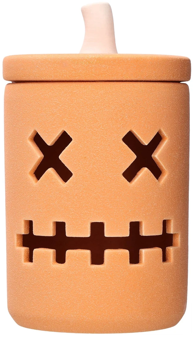 Main image of Way To Celebrate Ceramic Jack-o'-Lantern Jar Orange 6.6in Halloween
