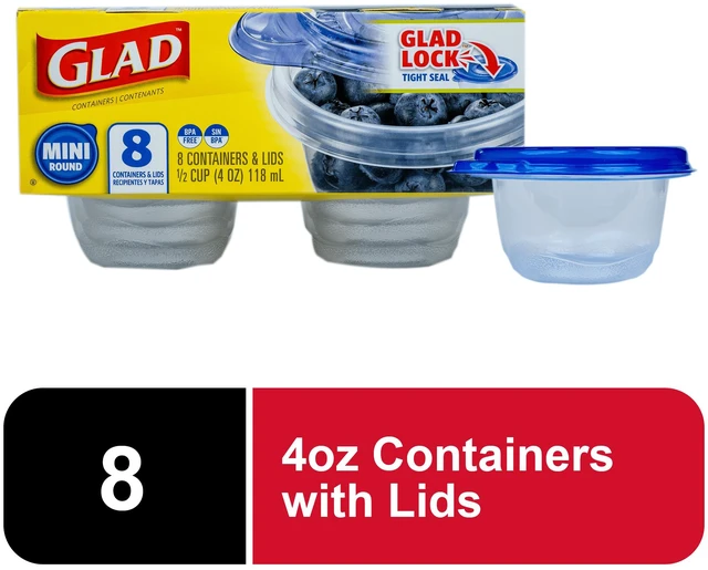 Main image of Gladware Everyday Mini 4oz Round Containers 8ct