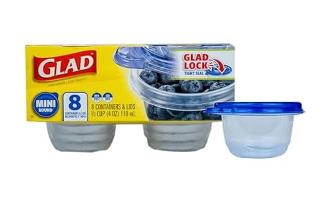 Alt view image 5 of 5 - Gladware Everyday Mini 4oz Round Containers 8ct
