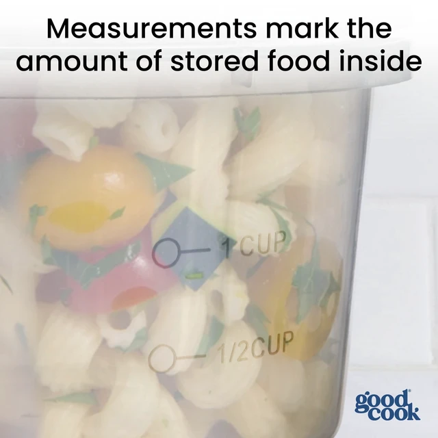 Alt view image 7 of 7 - GoodCook Twister 6-Piece 16oz Food Storage Container Set with BPA-Free Vented Lids