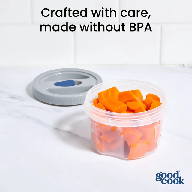 Alt view image 4 of 7 - GoodCook Twister 6-Piece 16oz Food Storage Container Set with BPA-Free Vented Lids