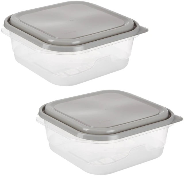 Main image of GoodCook Extra Large Square Food Storage Container, 2 Pack, 11.7 Cup, BPA-Free, Dishwasher Safe