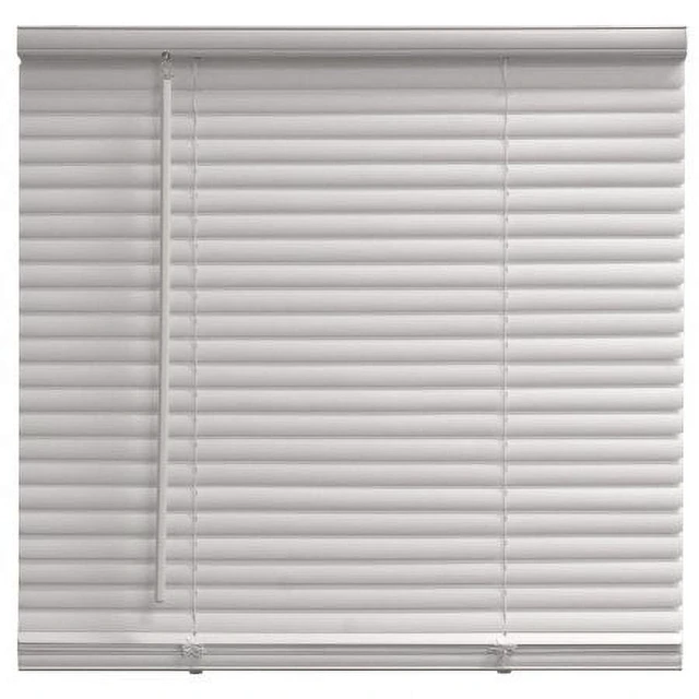 Alt view image 2 of 5 - Mainstays 23x42in Cordless Vinyl Light Filtering Mini Blinds, 1in Slat, White