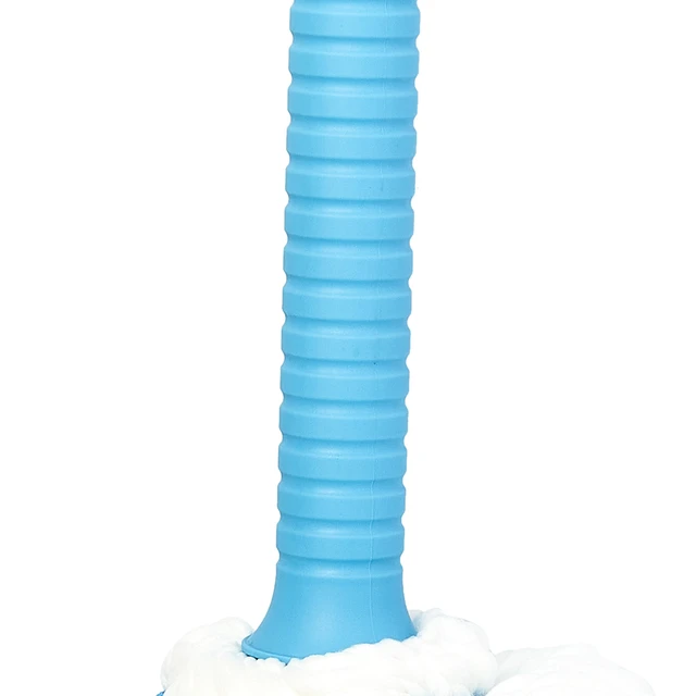 Alt view image 4 of 7 - Great Value Microfiber Twist Mop with Self-Wringing Ratchet and Removable Head