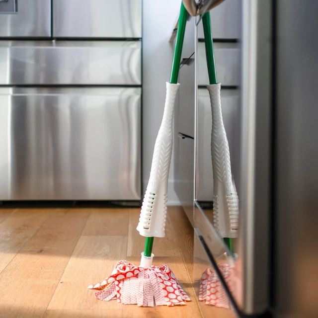 Alt view image 2 of 6 - Libman Wonder Mop with Washable Antibacterial Microfiber and Green Steel Handle