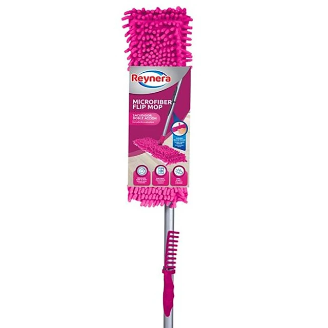 Alt view image 4 of 5 - Reynera Microfiber Dust Mop, Magenta, 1 Pack
