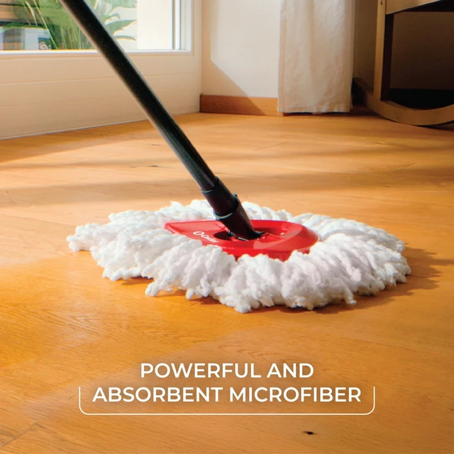 Alt view image 2 of 6 - O-Cedar EasyWring Microfiber Spin Mop Head Replacement, Machine Washable