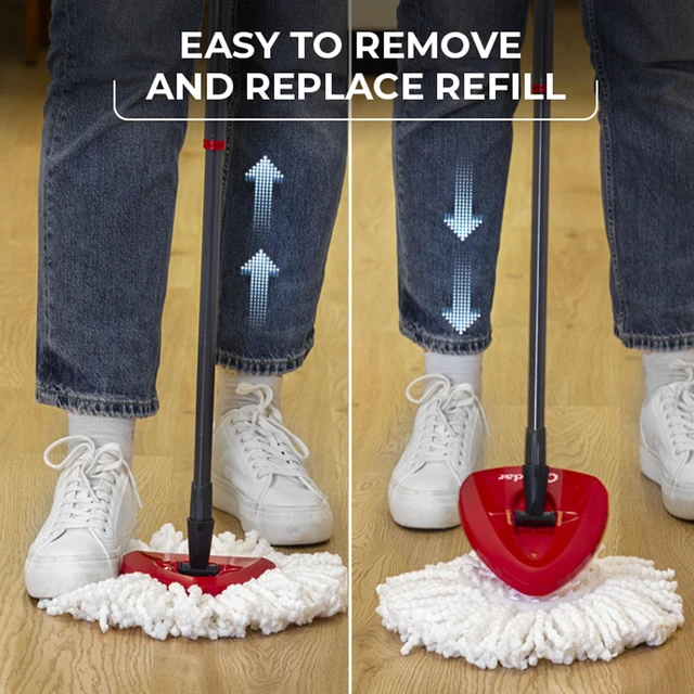 Alt view image 6 of 6 - O-Cedar EasyWring Microfiber Spin Mop Head Replacement, Machine Washable