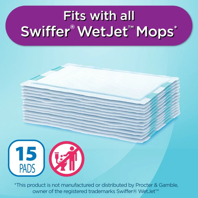 Alt view image 3 of 6 - Great Value Deep Cleaning Mop Pads, 15 Count