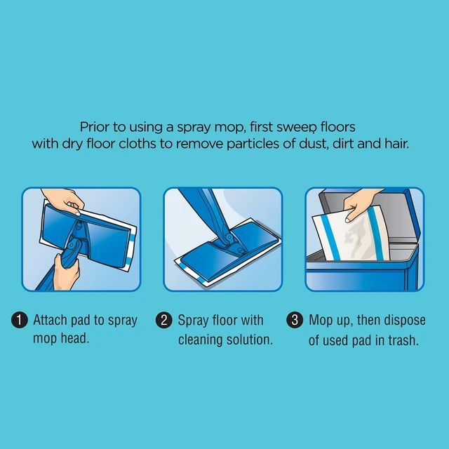 Alt view image 2 of 6 - Great Value Deep Cleaning Mop Pads, 15 Count