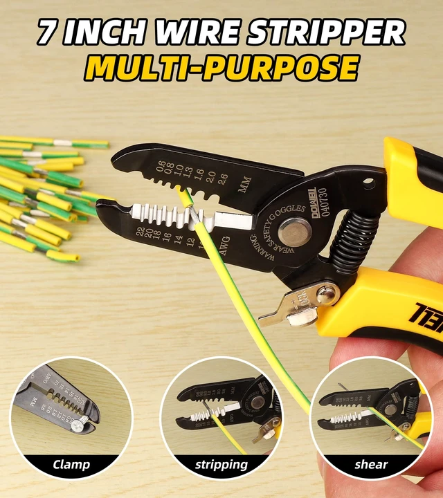 Alt view image 2 of 7 - DOWELL Wire Stripper and Cutter, 10-22 AWG